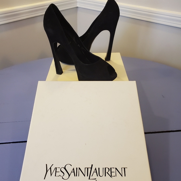 Yves Saint Laurent Shoes - NEW IN BOX, YSL Peep Toe Pumps, Sz 41